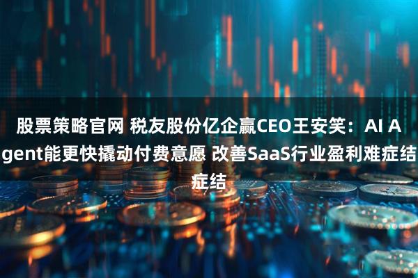股票策略官网 税友股份亿企赢CEO王安笑：AI Agent能更快撬动付费意愿 改善SaaS行业盈利难症结